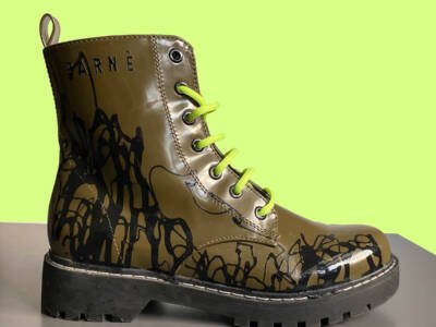 Toxic Sludge Combat Boots // 1-of-1